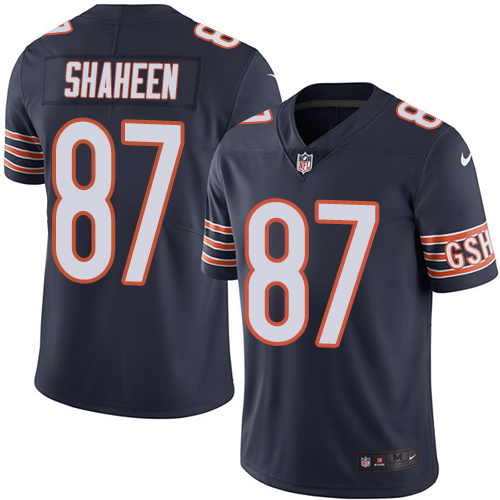 Nike Bears #87 Adam Shaheen Navy Blue Team Color Men's Stitched NFL Vapor Untouchable Limited Jersey - Click Image to Close